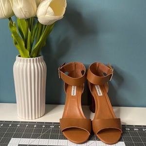 Steve Madden Block Heel Leather Sandals